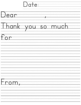 Preview of Thank You Note Template