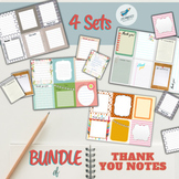 Printable Teacher/Student Thank You Notes Bundle