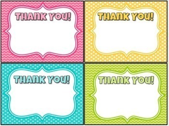 Thank You Notes {Editable} by Kickin' it With Class - Heather Kearns