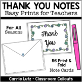 Thank You Cards  | Thank You Notes For Teachers