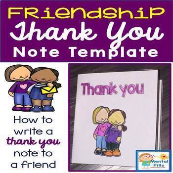 Preview of How To Write Thank You Notes To Friends Greeting Card Template