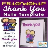 How To Write Thank You Notes To Friends Greeting Card Template