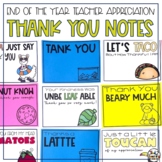 Thank You Notes from Teachers for Teacher Appreciation Week