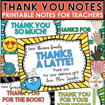 Preview of Thank You Notes from Teachers