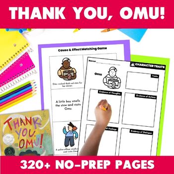 Preview of Thank You, Omu Book Activities - Oge Mora Gratitude Read-Aloud Book Companion