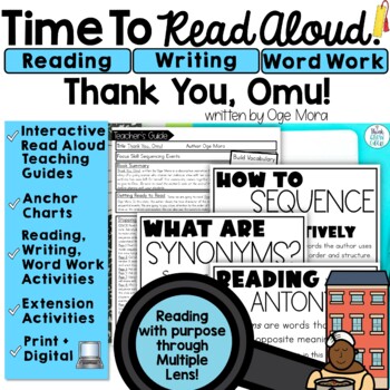Preview of Thank You Omu Thanksgiving Read Alouds Aligned Picture Book Companion Activities