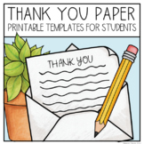 Thank You Paper Printable Templates