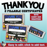 Thank You Certificate with Candy Bar Wrapper 2