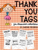 Thank You Tags {For Classroom Volunteers}