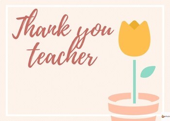 Thank You Teacher Note Card Templates by A Plus Learning | TpT