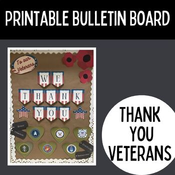Preview of Thank You to our Veterans - Veterans Day Bulletin Board Set