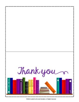 Thank Your School Librarian by Custom Curriculum Solutions | TPT