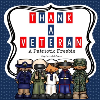 Preview of Thank a Veteran: A Patriotic Veterans Day FREEBIE