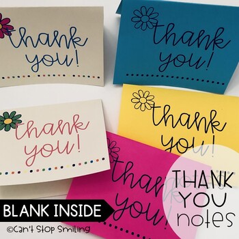 Thank you Cards for Any Occasion ~ Blank Inside by Can't Stop Smiling