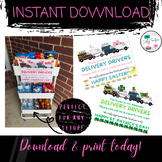 Thank you, Delivery Drivers! Printable Monthly Signs