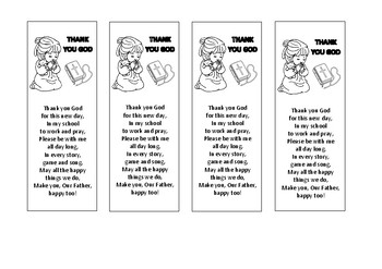 prayer bookmark teaching resources teachers pay teachers