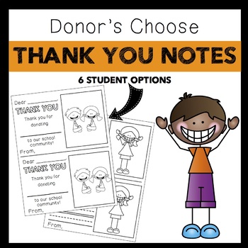 Preview of Thank you Notes: Donor's Choose
