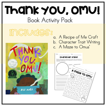 Preview of Thank you, Omu! by Oge Mora | Book Activity Pack (Activities Only)
