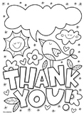 thank you coloring worksheets teaching resources tpt