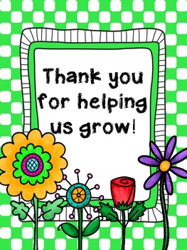 Thank you for helping me grow. . Teacher / Paraprofessional Appreciation