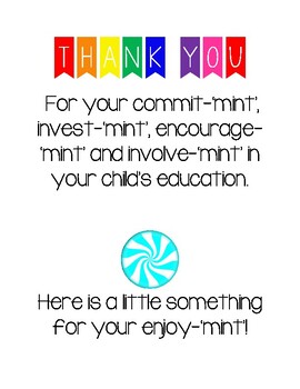 Printable Thank You Mint Appreciation Gift Tags, TidyLady Printables