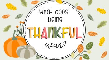 Preview of ThankFUL November Thanksgiving Slides + Morning Meeting + Editable!