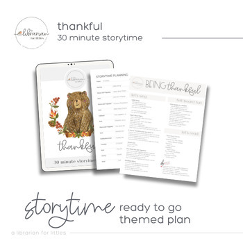 Preview of Thankful | 30 Minute Storytime