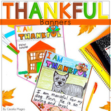 Thankful Banners Thanksgiving Activity Thanksgiving Writin