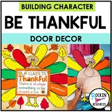 Thankful Door Decor | Thankful Turkey | Thanksgiving Bulle