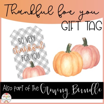 Preview of Thankful For You GIFT TAG