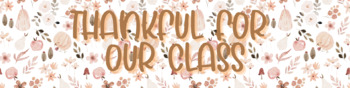 Preview of Thankful Google Classroom Banner