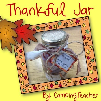 Preview of Thankful Jar {Thanksgiving Class Gift for Principal, Teacher, or Family}