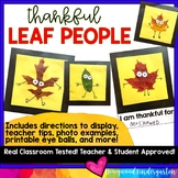 Thankful Leaf People Project . Gratitude Art Project . Tha