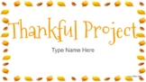 Thankful Project-- A Guided Writing Unit CCSS aligned