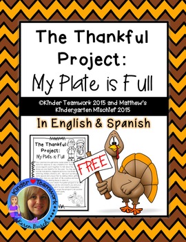 Preview of Thankful Project: My Plate is Full of Many Blessings {Editable Letter!}