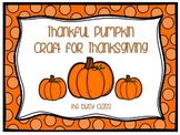 Thankful Pumpkin Craft