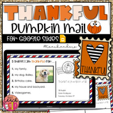 Thankful Pumpkin Mail | Thanksgiving/Fall Activity