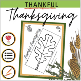 Thankful Thanksgiving: A November SEL activity for Turkey 