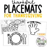 Thanksgiving Placemat Thanksgiving Activities