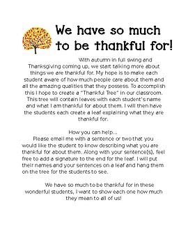Preview of Thankful Tree