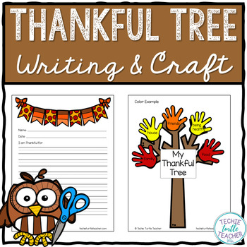 Thankful Tree - Thanksgiving Activity by Techie Turtle Teacher | TpT