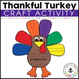 Turkey Craft | Thankful Turkey Craft | Thanksgiving Writin