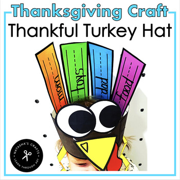 Preview of Thankful Turkey Hat Craft