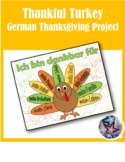 Thankful Turkey: Ich bin dankbar für German Thanksgiving Project