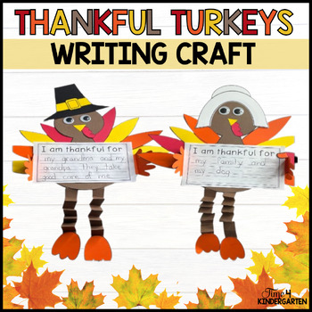 Preview of Thankful Turkey Thanksgiving Writing Craft Activity for Novemeber Bulletin Board