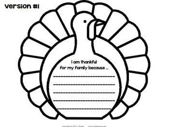 Thanksgiving Craftivity - Thankful Turkeys by Runde's Room | TpT