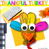 Thankful Turkey Gratitude Writing and Craft Thanksgiving Craft