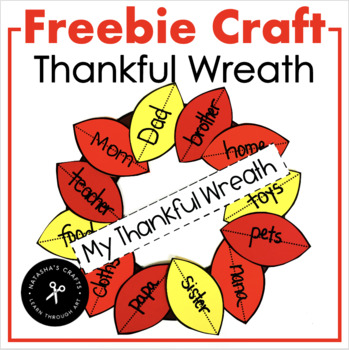 Preview of Thankful Wreath Craft