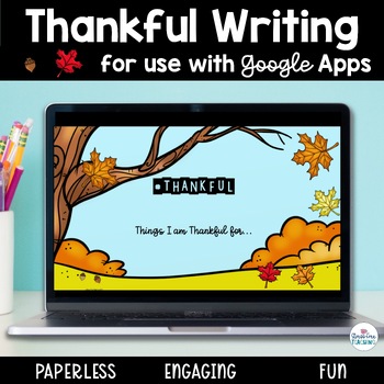 Preview of Thankful Writing | Thanksgiving Writing Project | Digital