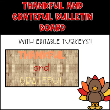 Preview of Thankful and Grateful Bulletin Board